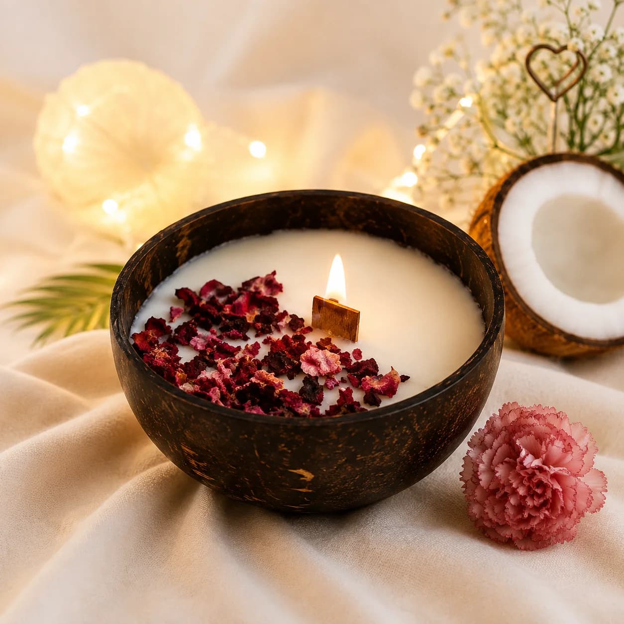 Coconut Shell Candle